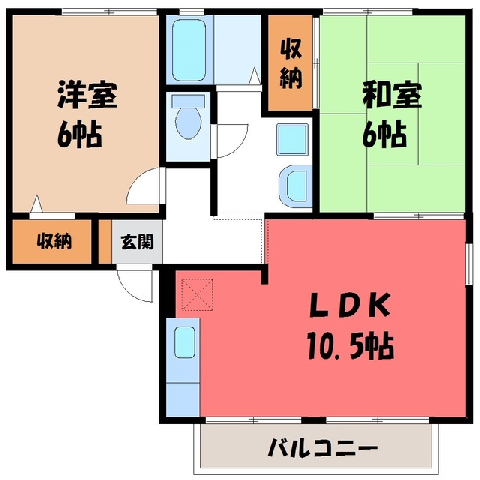 トゥインクル坂本 ａ棟 宇都宮 賃貸 3ｄｋ 山本 同型写真 栃木県宇都宮市山本１丁目の賃貸アパート 小金井不動産